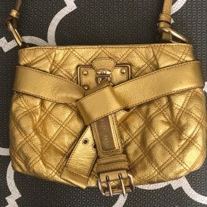 Marc Jacobs gold belted crossbody bag